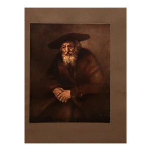1905 After Rembrandt "An Old Man With a Long Beard", First Edition Full-Color Print by M. Menpes