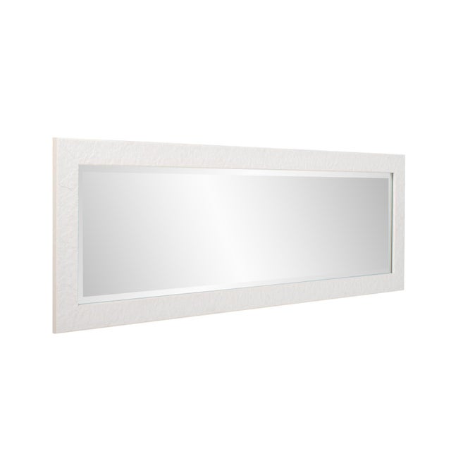 White Stucco Dressing Mirror - White For Sale - Image 8 of 11