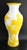 Asian Antique Antique 14” Chinese Imperial Yellow Peking Glass Vase, Hand Carved, C1910 For Sale - Image 3 of 13