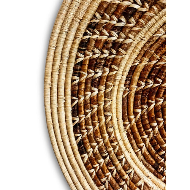 Vintage Mali Tribal Basket Weave Plate Wall Decor For Sale - Image 4 of 4