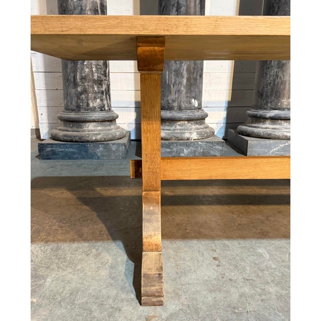 French Farmhouse Dining Table in Oak, 1920 For Sale - Image 17 of 18