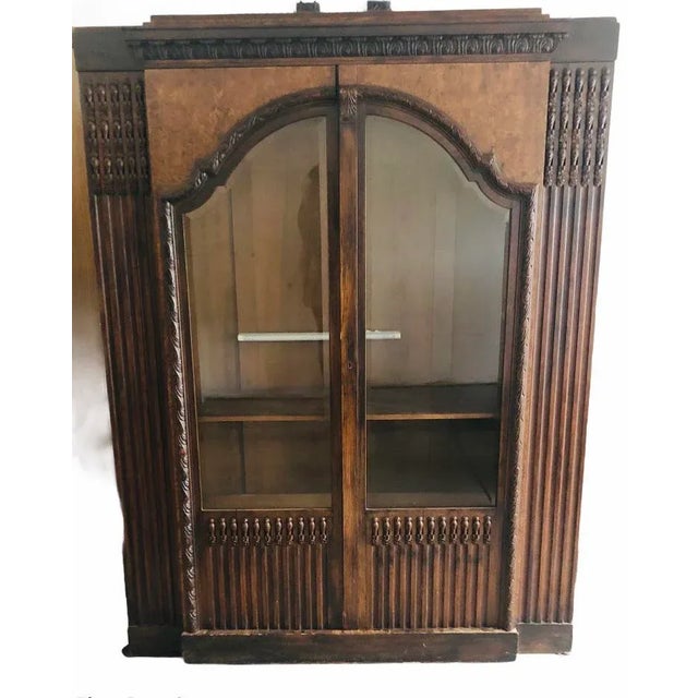 1900 Emil Gerstel Prague Walnut Bookcase For Sale - Image 4 of 10