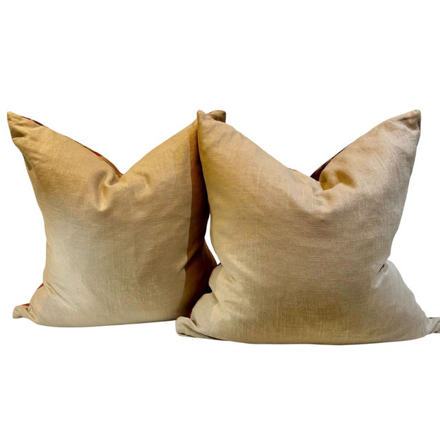 Ralph Lauren Style Pillows - A Pair For Sale - Image 9 of 9