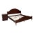 1990s Ethan Allen Medallion Collection Bedroom Set (California King Bed Frame) For Sale