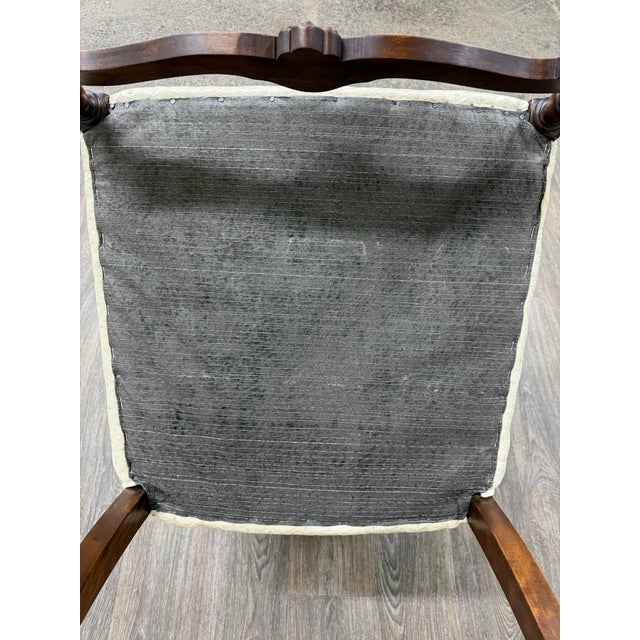 Vintage Spanish Revival Walnut Armchair For Sale - Image 16 of 16