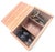 Late 20th Century Handcrafted Wood Jewelry Box With Decorative Sterling Silver Plaque For Sale - Image 9 of 14