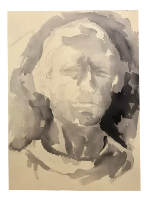 Mid-Century Watercolor by M.Bevington