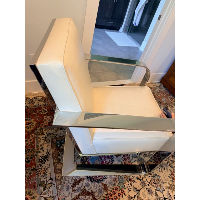 Ralph Lauren Leather Penthouse Chair For Sale - Image 10 of 14