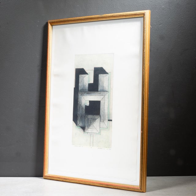 Dream House a & B, Patrick Palmer Numbered and Signed Architectural Etchings, 1988 For Sale In San Francisco - Image 6 of 8