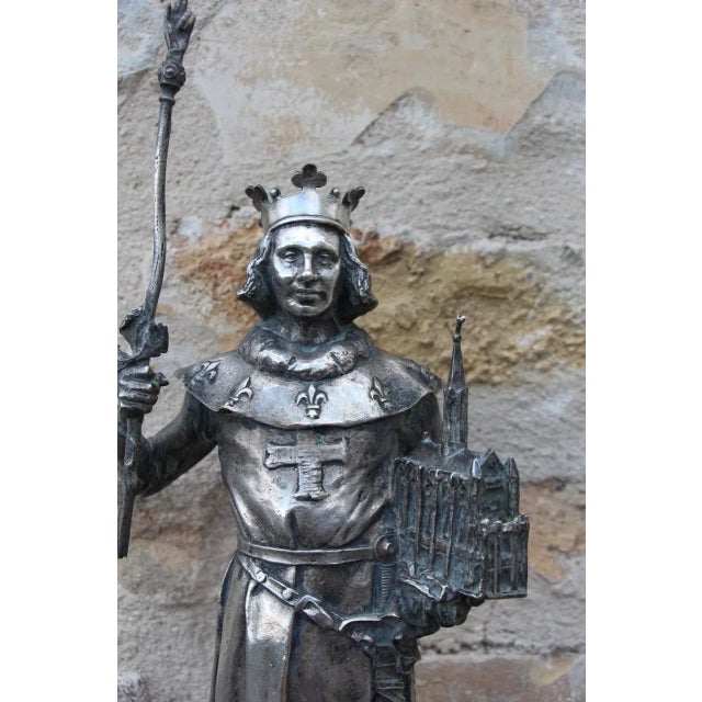 Emmanuel Fremiet, Saint Louis, 1800s, Bronze For Sale - Image 5 of 12