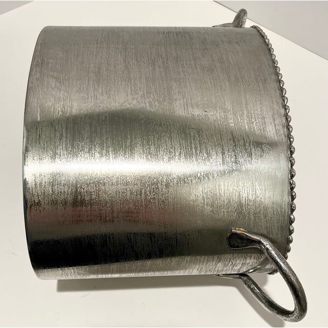 Michael Aram Michael Aram Molten Frost Double Cooler Wine/Champagne Chiller With Original Box For Sale - Image 4 of 9