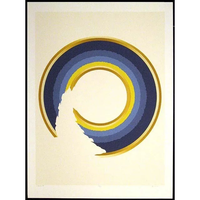 1980s Jim Boutwell "Intentions Iii" Hand Signed Art Serigraph Print Abstract For Sale - Image 4 of 4