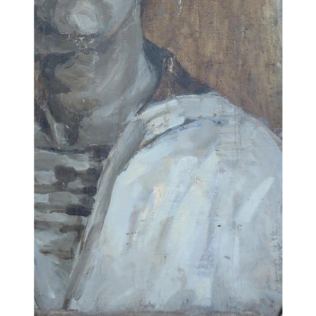 Portrait Man Oil Painting Original Art Ukrainian Artist Sokolovsky G. 1960s For Sale - Image 6 of 6
