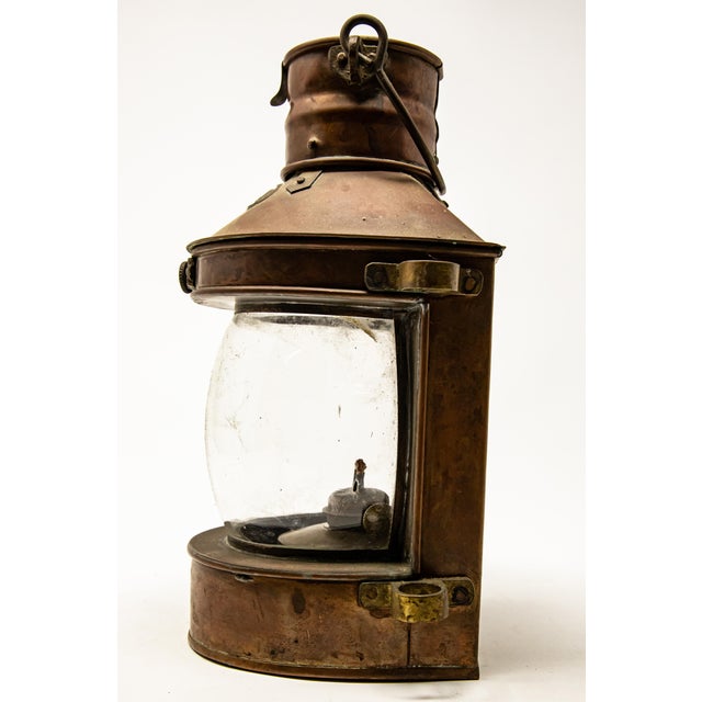 Mid-Century Copper Masthead Ship Lantern For Sale - Image 4 of 11
