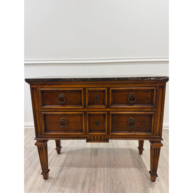 Ethan Allen Tuscany Marble Top Console Table For Sale - Image 11 of 11