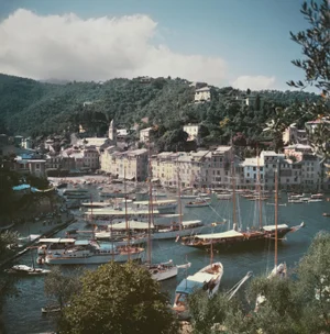 Slim Aarons, Portofino Harbour, 1955, Digital C-Type Photograph