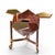 Mid 20th Century M. Vuillermoz for Dambrine Mid Century French Mahogany and Brass Polyhedron Bar Cabinet For Sale - Image 5 of 7