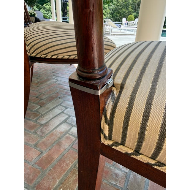 Vintage Cane Back Dining Chairs For Sale - Image 4 of 12