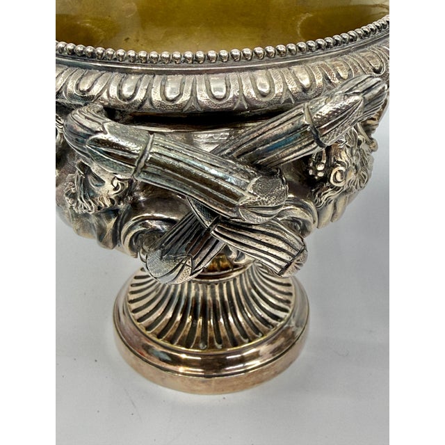 Pair 19th Century Grand Tour Neo Classical Silver Plated Warwick & Albani Urns For Sale - Image 16 of 18