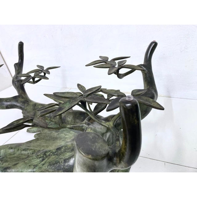 Brown Hollywood Regency Bonsai Coffee Table by Willy Daro, Belgium, 1970s For Sale - Image 8 of 14