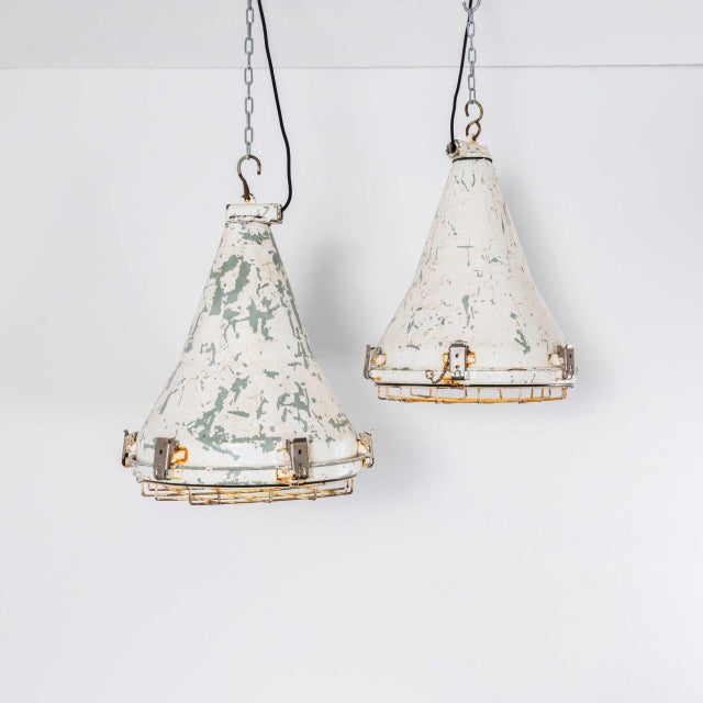 Large Scale Nautical Ships Lamps, 1970s, Set of 2 For Sale - Image 6 of 13