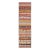 Mid 20th Century Vintage Hand Woven Turkish Kilim Colorful Stripe Runner With Tribal Motifs For Sale