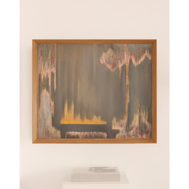 1990s Georg Herzig, Abstract Composition, 1992, Oil on Canvas For Sale - Image 5 of 5