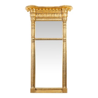 Sheraton Gilt Gesso Tabernacle Mirror, Attributed to Waterhouse, Circa 1810 For Sale