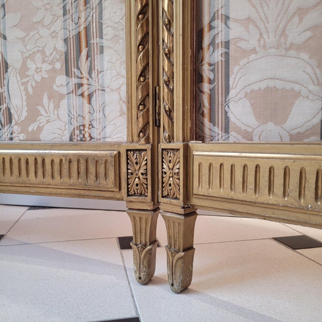 Napoleon III Screen in Goldenwood, France, 1890s For Sale - Image 14 of 18