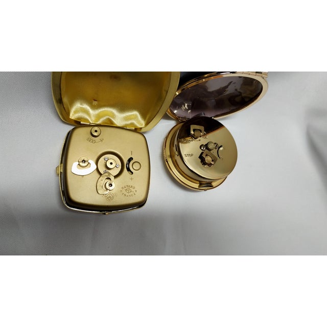 Mid 20th Century Folding Alarm Clocks Junghans and Bayard- Set of 2 For Sale - Image 6 of 9