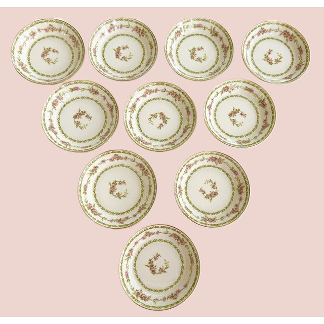 Early 20th Century Antique Limoges Gda Dessert Bowls - Set of 10 For Sale - Image 5 of 8