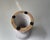 White Baptismal Font Candleholder in White Glazed Terracotta by L. Hjorth, 1950s For Sale - Image 8 of 9