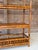 Wood Vintage Boho Coastal Brighton Pavilion Style Scorched Bamboo Étagère by Goldenrod For Sale - Image 7 of 12