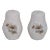 Staffordshire Ceramic Daisey Flowers Set of Salt and Pepper Shakers For Sale