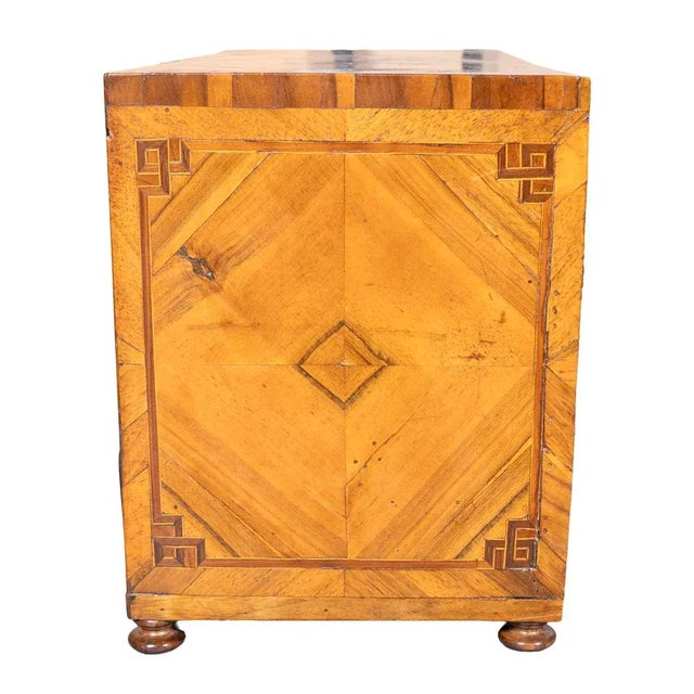 Austrian Tulipwood Miniature Chest of Drawers For Sale - Image 4 of 10