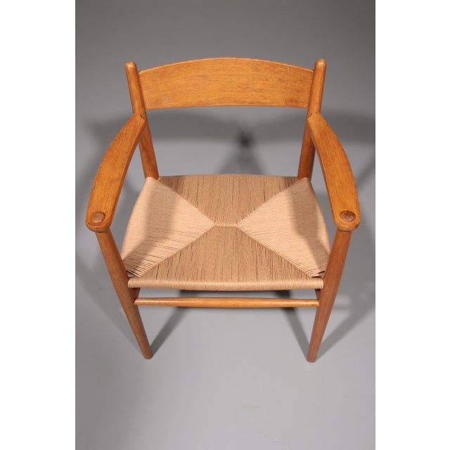 Dining Chairs in Oak with New Papercord by Hans J. Wegner for Carl Hansen, 1960, Set of 6 For Sale - Image 12 of 13