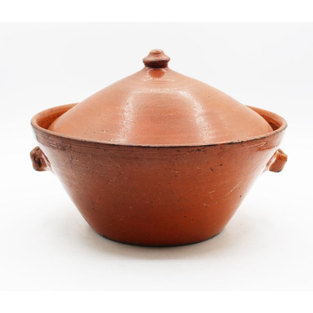 American Circa 1930s American Ben Owen I Large Pottery Covered Bowl For Sale - Image 3 of 9
