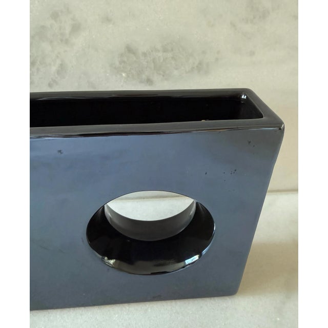 Mid Century Japanese Ceramic Vase For Sale In Austin - Image 6 of 11