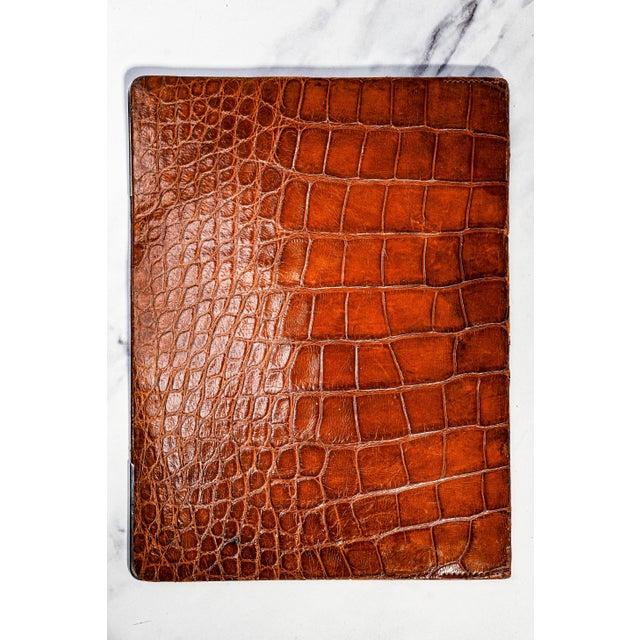 Rare Asprey Antique English Leather Sterling Silver Desk Folder Document Holder Luxury For Sale - Image 16 of 16