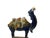Oriental Ceramic Sancai Dark Blue Brown Beige Fengshui Artistic Camel Figure For Sale - Image 10 of 11