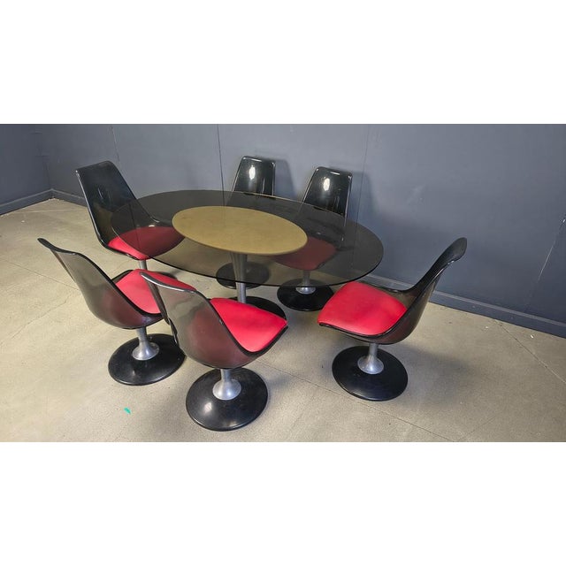 Space Age Dining Set from Chromcraft, 1970s, Set of 7 For Sale - Image 4 of 9