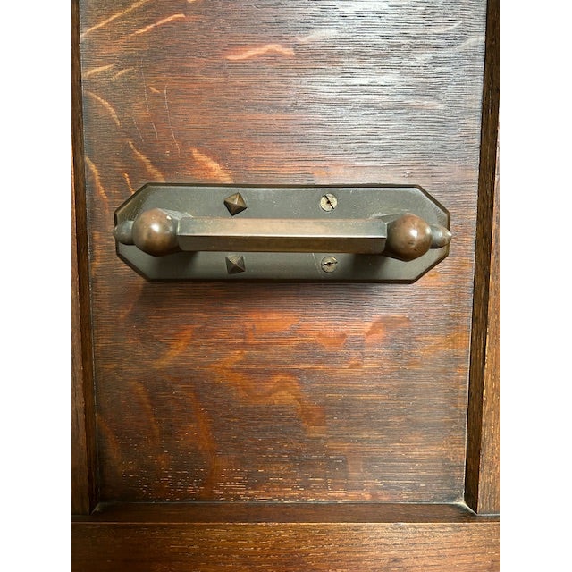 Early 20th Century Arts & Crafts Cedar-Lined Oak Trunk or Bridal Chest For Sale - Image 15 of 17