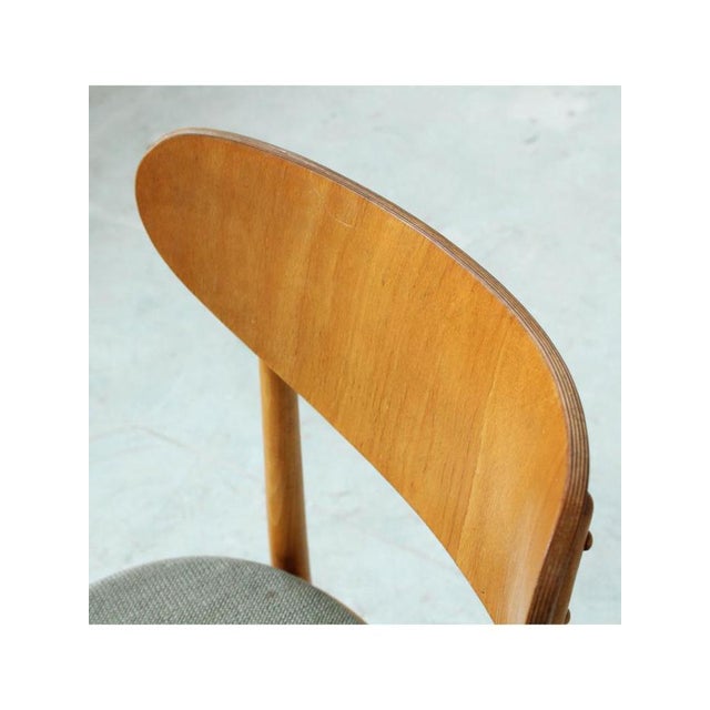 Sage Green Upholstered Chairs from Ton, 1960, Set of 4 For Sale - Image 9 of 13