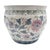 Chinoiserie Chinese Famille Rose Style Porcelain Fish Bowl Planter — Blue & Pink Floral For Sale - Image 3 of 14