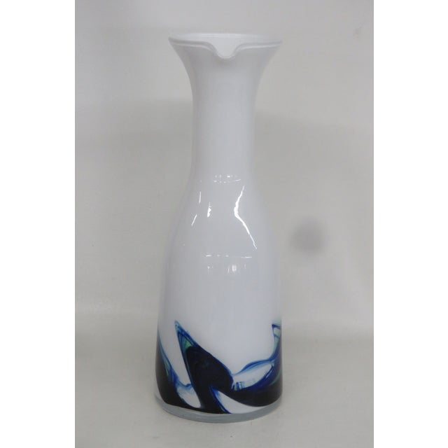 Mid Century Modern Art Glass Tall Vase Jug Pitcher 4684b For Sale - Image 4 of 13