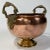 Vintage Copper Compote Bowl With Exaggerated Brass Rams Head Handles For Sale - Image 9 of 9