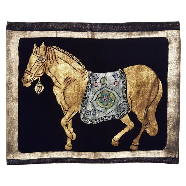 Horse Silk Velvet Pillow Cover For Sale