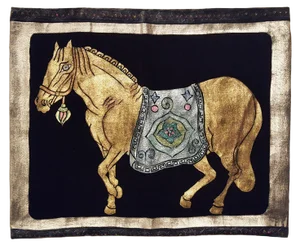 Horse Silk Velvet Pillow Cover