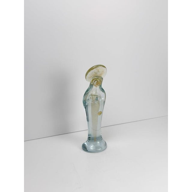 Murano Glass Madonna Sculpture with Gold Leaf from Seguso Vetri d'Arte, Italy, 1980s For Sale - Image 3 of 10