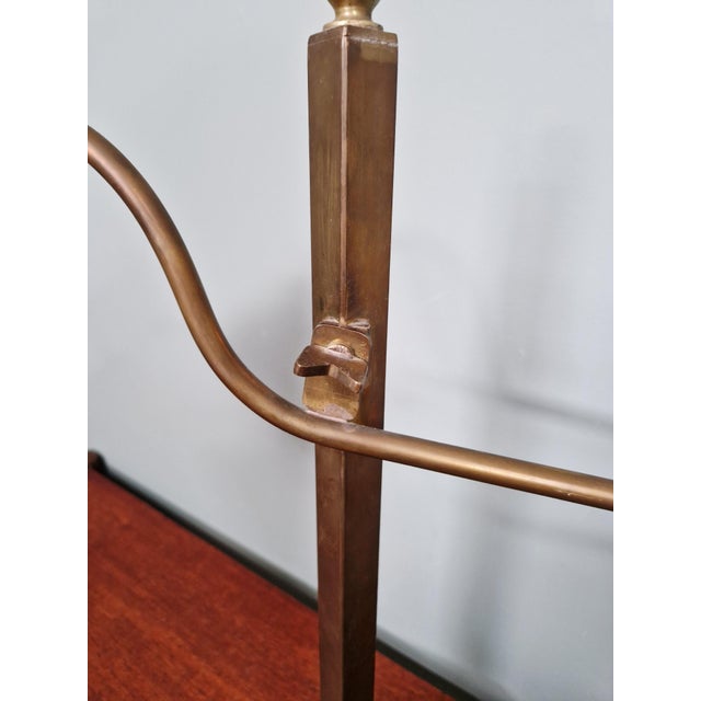 Conical Desk Lamp in Bronze and Green Opaline Glass, 1920s For Sale - Image 12 of 18